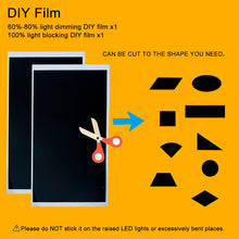 Load image into Gallery viewer, Abdunklungsfolie Blockiert 100% der LED-Leuchten.Lichtdimmer Folie dimmt 60-80% des Lichts.